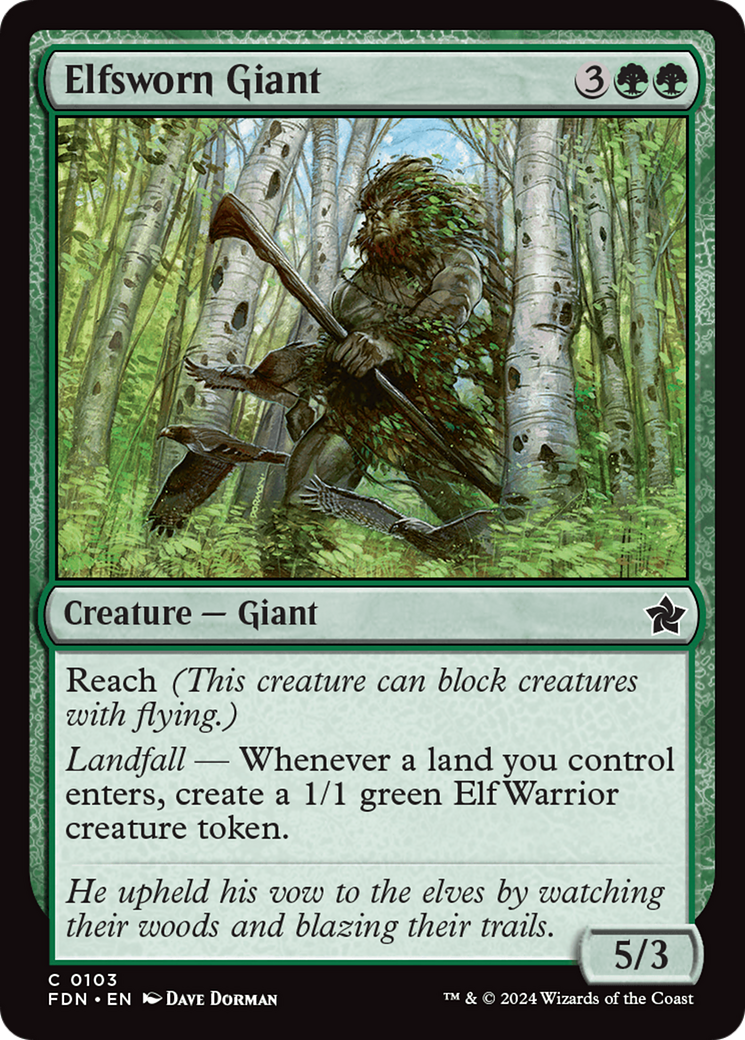 Elfsworn Giant (FDN) #103 [EN/N] s/o