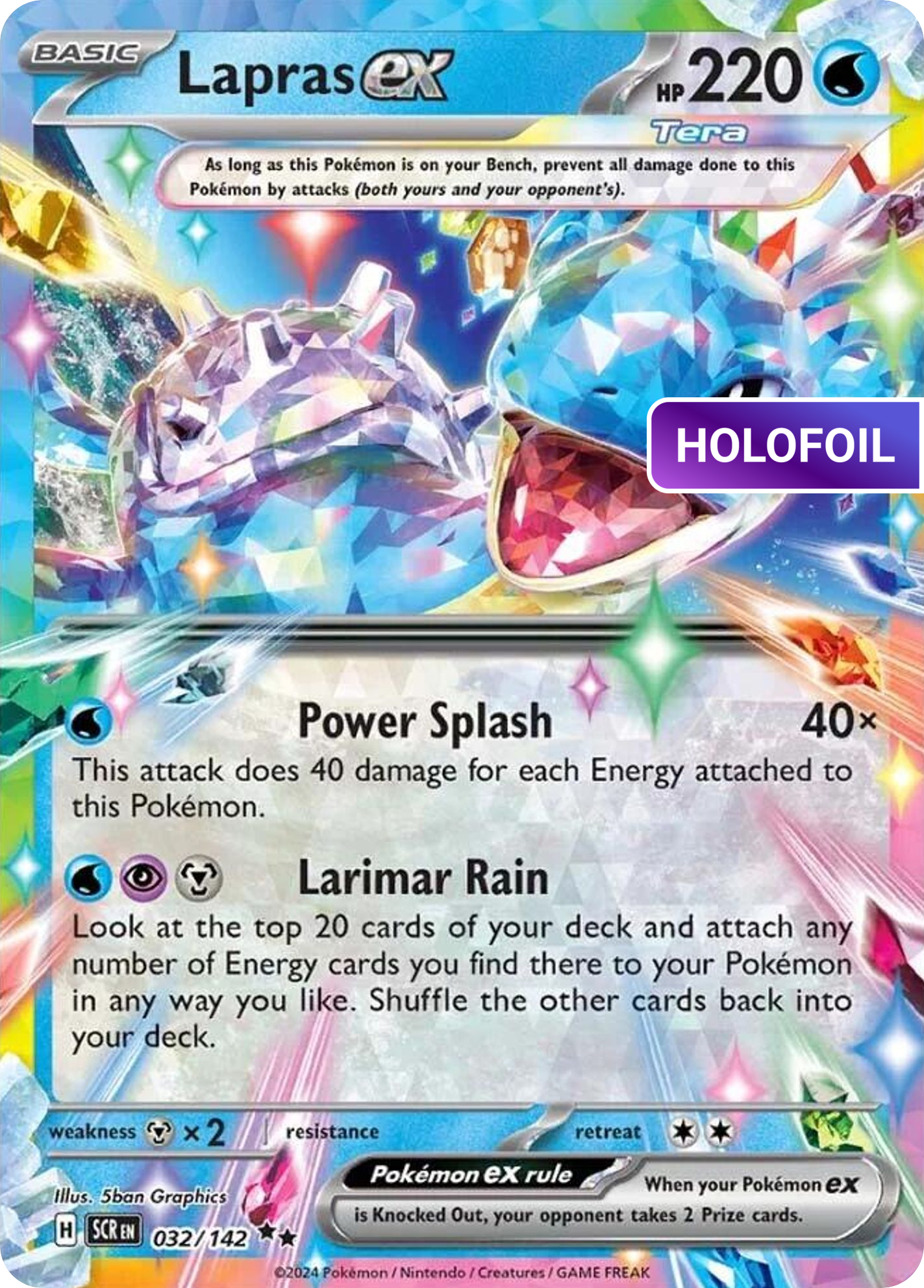 Lapras ex (SCR) #32 [EN/H] s/o