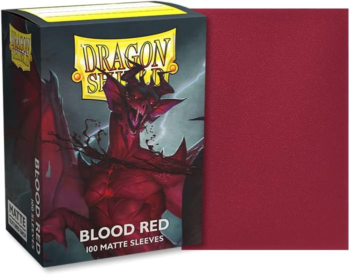 Dragon Shield Matte Sleeves - Blood Red (100-Pack)