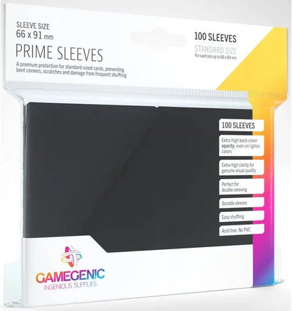 Gamegenic Prime Sleeves: Black (100)