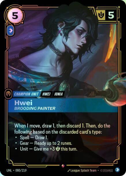 Hwei, Brooding Painter (UNL) #080 [EN/F] s/o