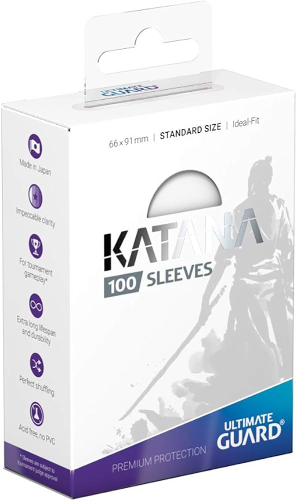 Katana 2019 Standard Size Sleeves - Clear (100-Pack)