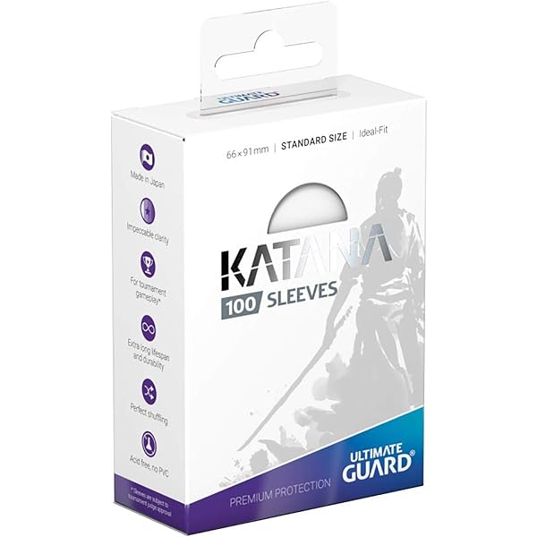 Katana 2019 Standard Size Sleeves - White (100-Pack)