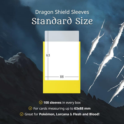 Dragon Shield Dual Matte Standard Sleeves - Cobalt and Silver (100-Pack)