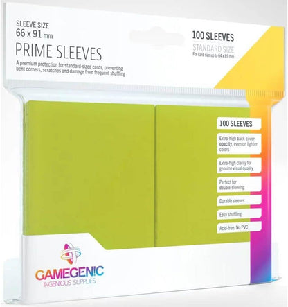 Gamegenic Prime Sleeves:  Lime (100)