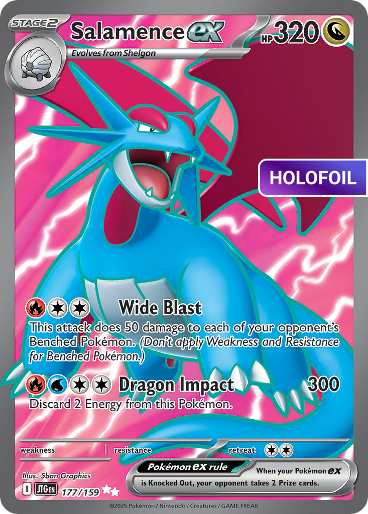 Salamence ex (JTG) #177 [EN/H]