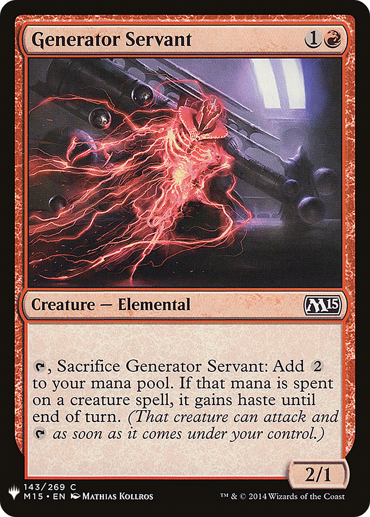 Generator Servant (PLST) #M15-143 [EN/N]