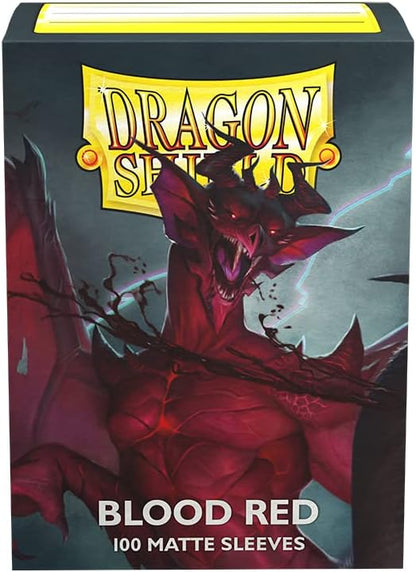 Dragon Shield Matte Sleeves - Blood Red (100-Pack)