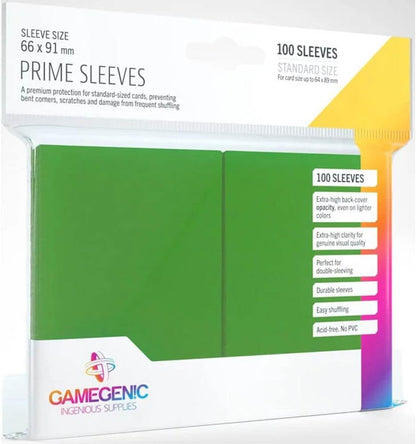 Gamegenic Prime Sleeves:  Green (100)