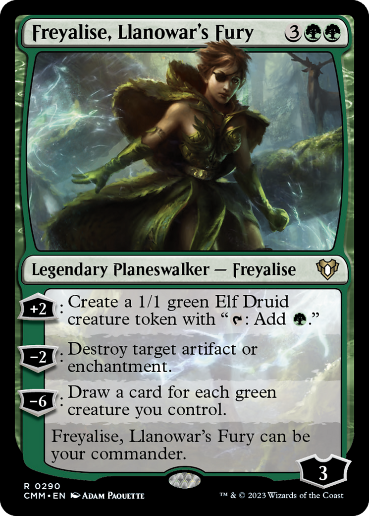 Freyalise, Llanowar's Fury (CMM) #290 [EN/N] s/o