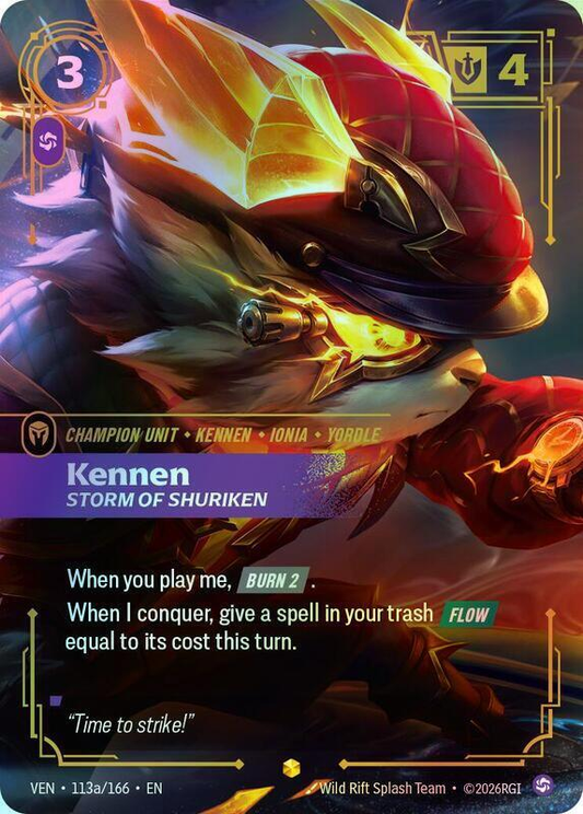 Kennen - Storm of Shuriken (Alternate Art) (VEN) #113a [EN/F]