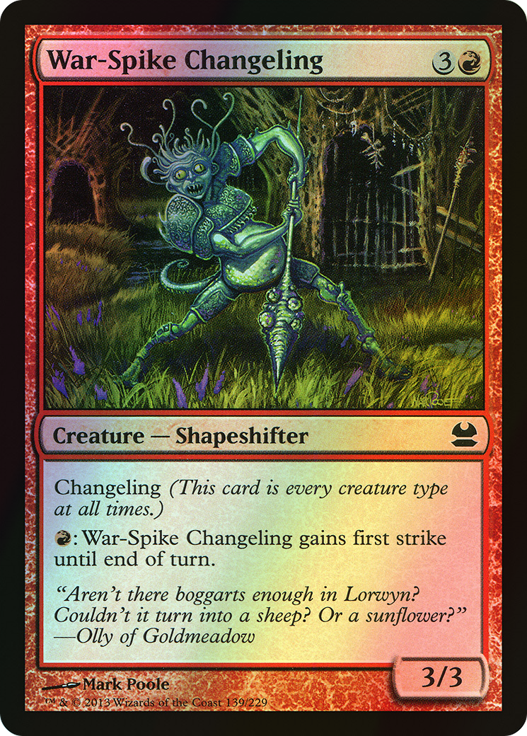 War-Spike Changeling (MMA) #139 [EN/F]