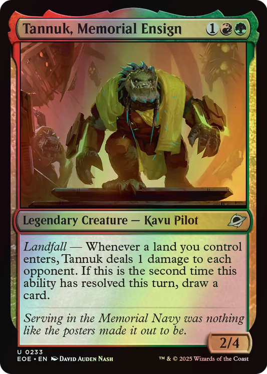 Tannuk, Memorial Ensign (EOE) #233 [EN/F] s/o