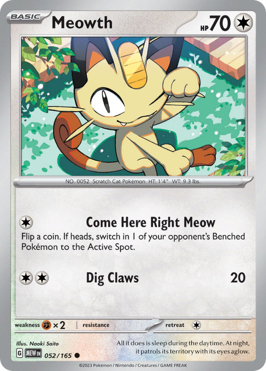 Meowth (MEW) #52 [EN/N]