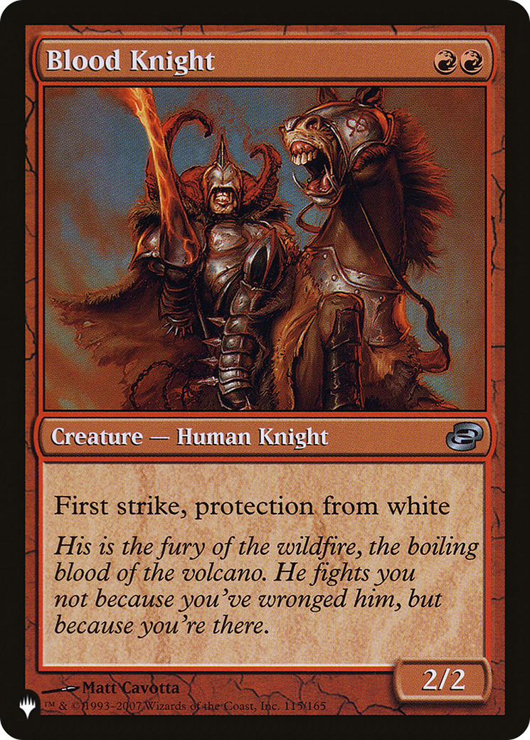 Blood Knight (PLST) #PLC-115 [EN/N]
