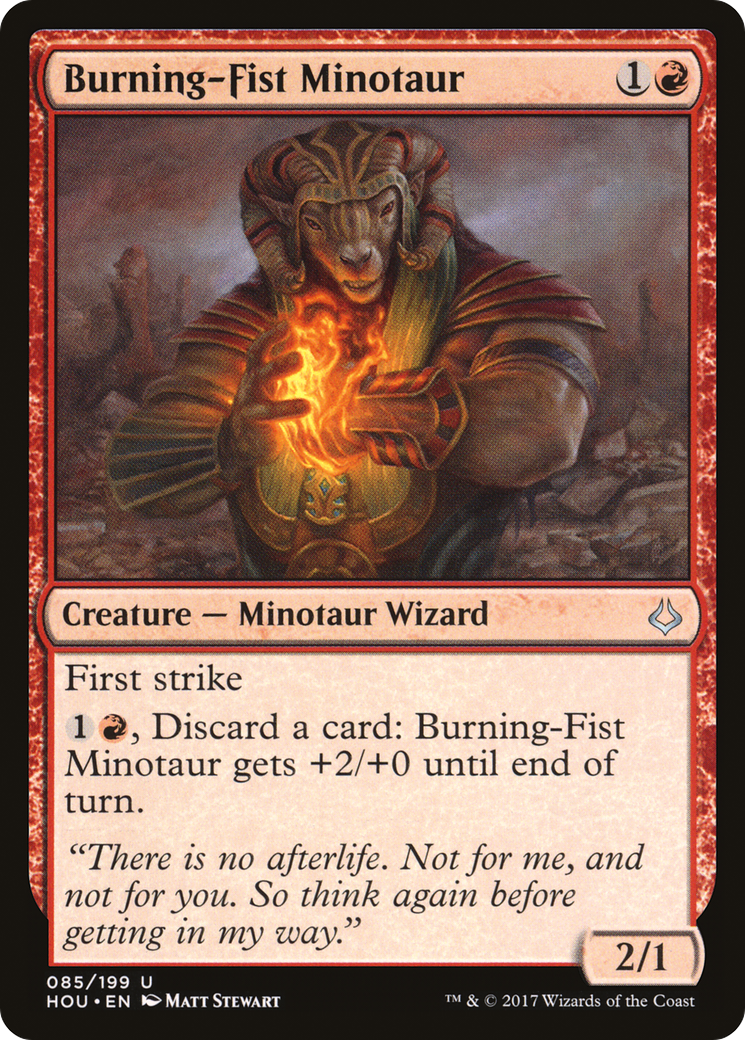 Burning-Fist Minotaur (HOU) #85 [EN/N]