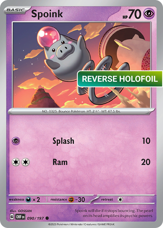 Spoink (OBF) #090 [EN/R] s/o
