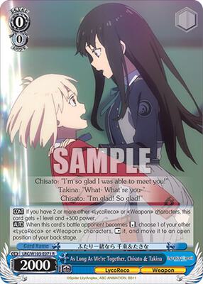 As Long As We're Together, Chisato & Takina (LRC) #LRC/W105-E071 [EN]