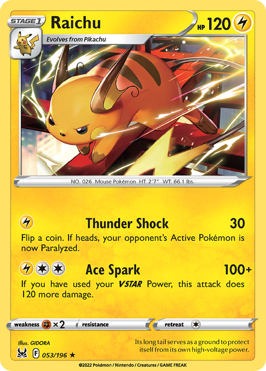 Raichu (LOR) #053 [EN/N] s/o