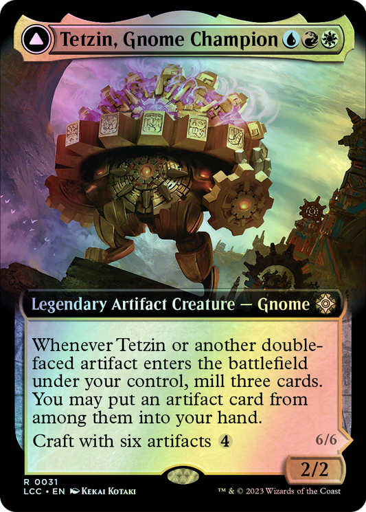 Tetzin, Gnome Champion // The Golden-Gear Colossus (LCC) #31 [EN/F] s/o