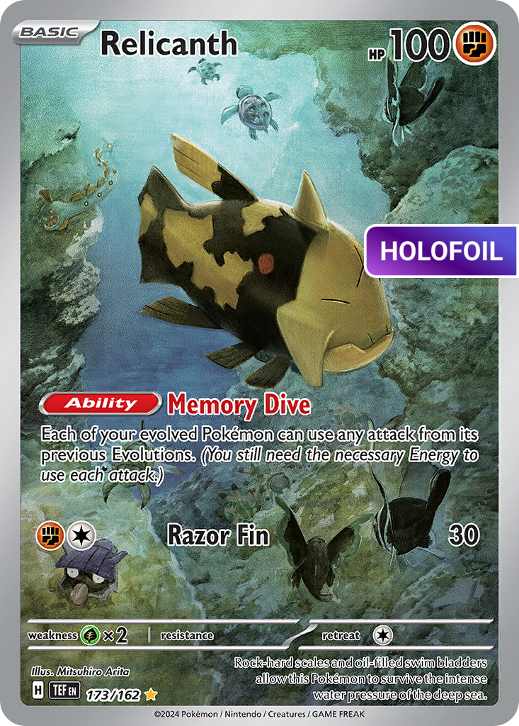 Relicanth - 173/162 (TEF) #173 [EN/H] s/o