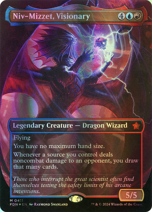 Niv-Mizzet, Visionary - Mana Foil (FDN) #411 [EN/F] s/o