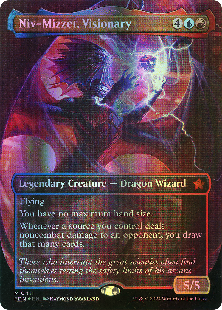 Niv-Mizzet, Visionary - Mana Foil (FDN) #411 [EN/F] s/o