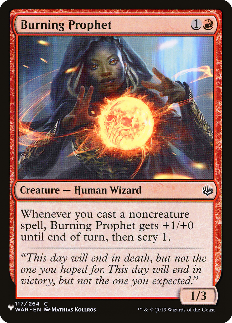 Burning Prophet (PLST) #WAR-117 [EN/N]
