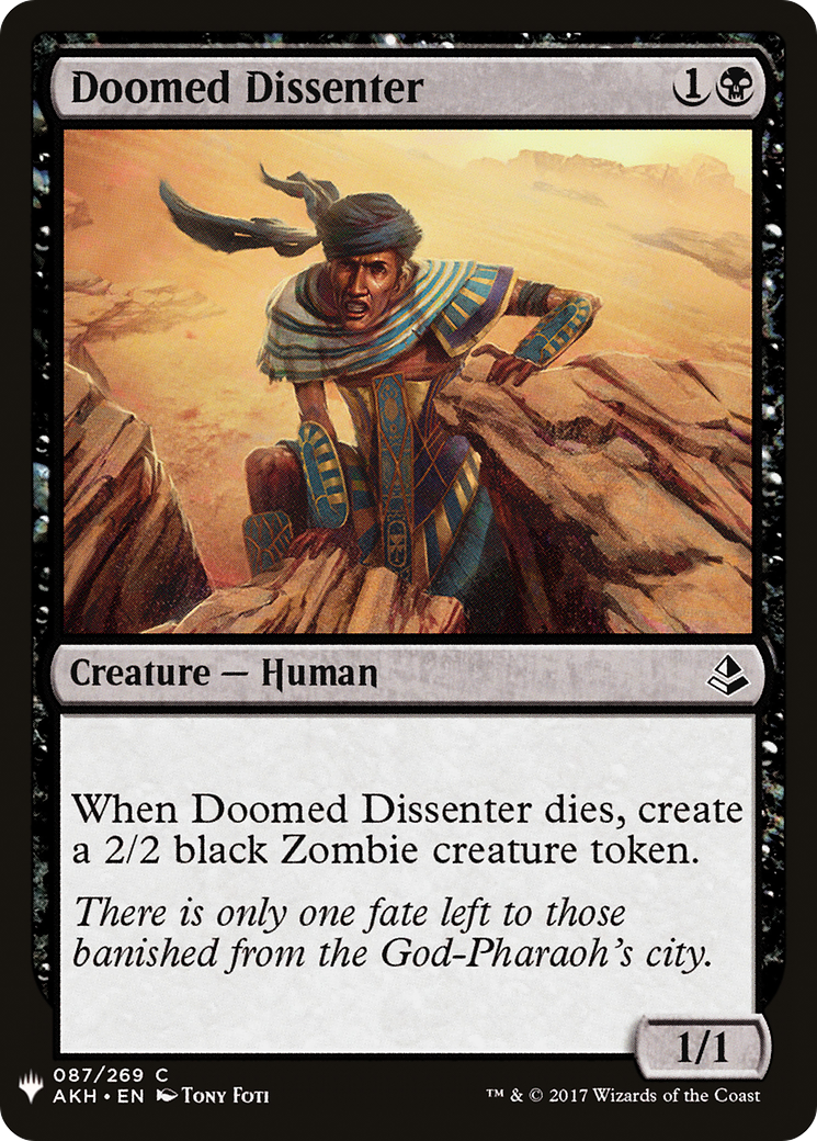 Doomed Dissenter (PLST) #AKH-87 [EN/N]