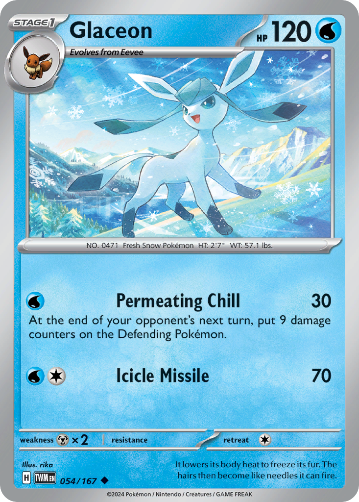 Glaceon (TWM) #54 [EN/N] s/o