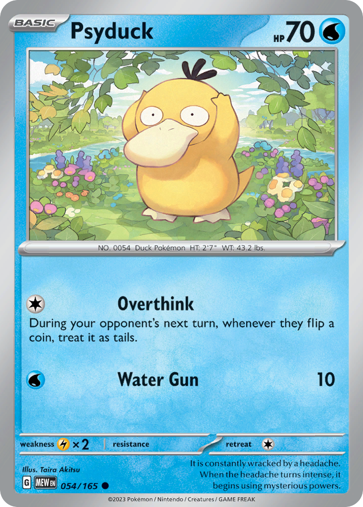 Psyduck - 054/165 (MEW) #054 [EN/N] s/o