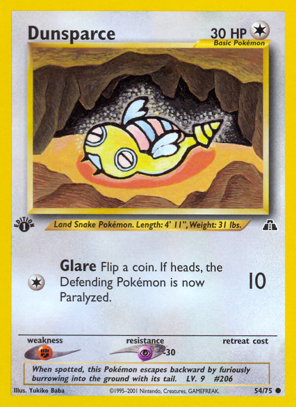 Dunsparce (N2) #54 [EN/1E] s/o