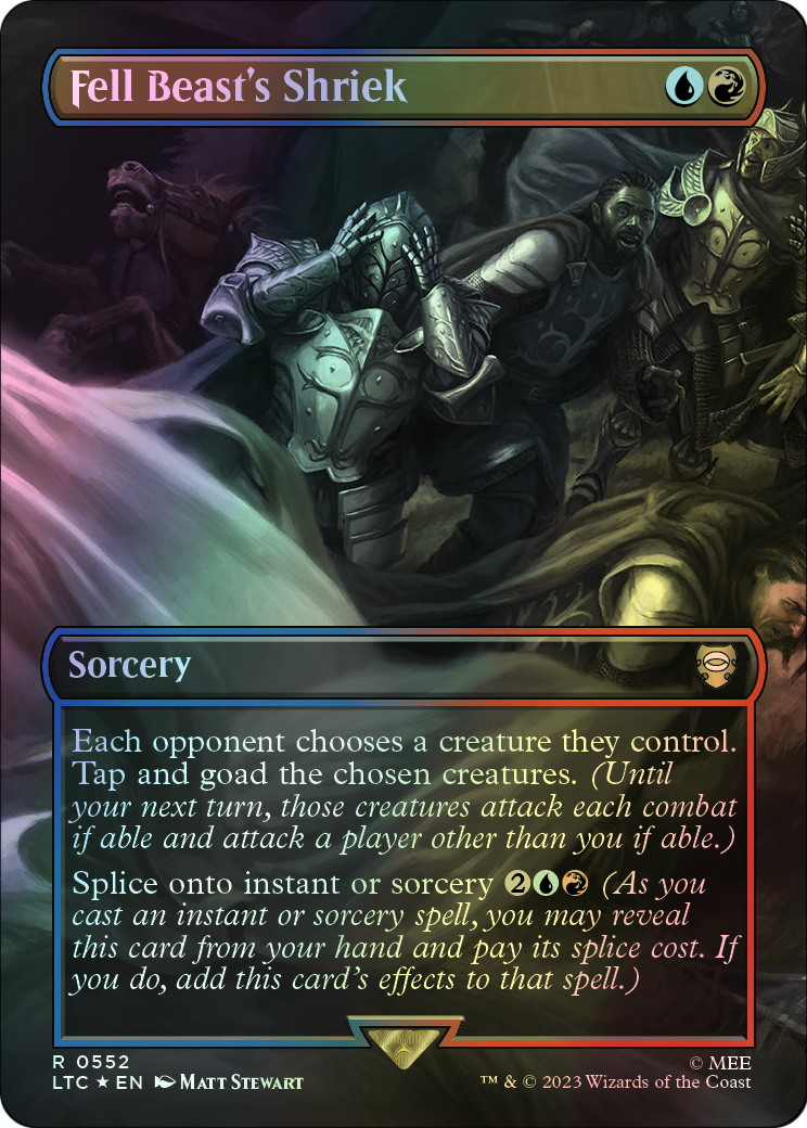 Fell Beast's Shriek - Surge Foil (LTC) #552 [EN/F] s/o