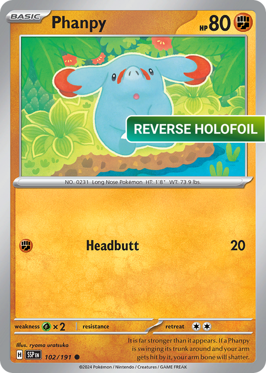 Phanpy - 102/191 (SSP) #102 [EN/R]