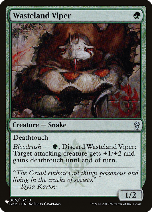 Wasteland Viper (PLST) #GK2-85 [EN/N] s/o