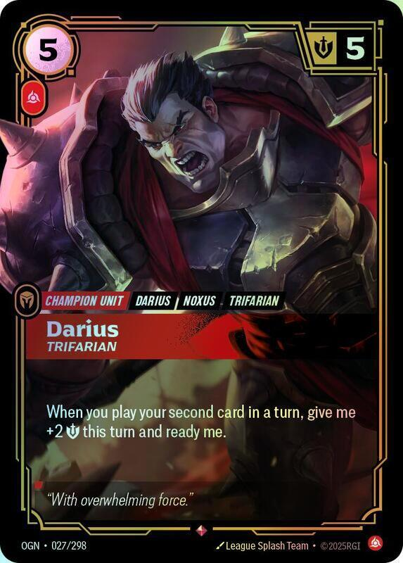Darius - Trifarian (OGN) #027 [EN/F] s/o