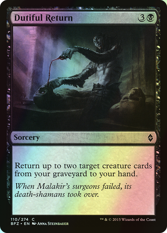 Dutiful Return (BFZ) #110 [EN/F]