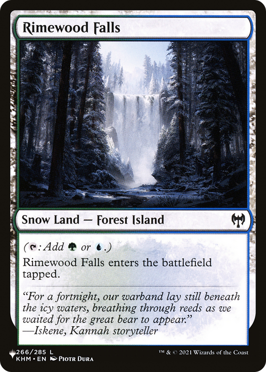 Rimewood Falls (PLST) #KHM-266 [EN/N] s/o