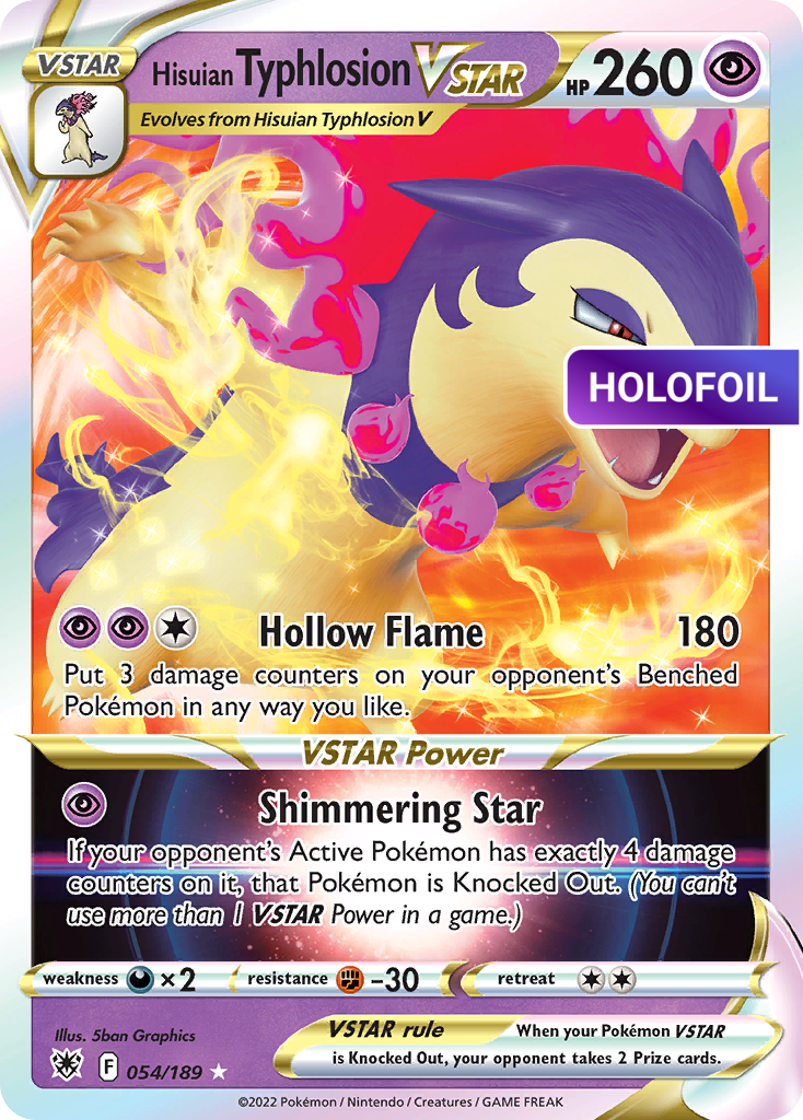 Hisuian Typhlosion VSTAR (ASR) #054 [EN/H] s/o