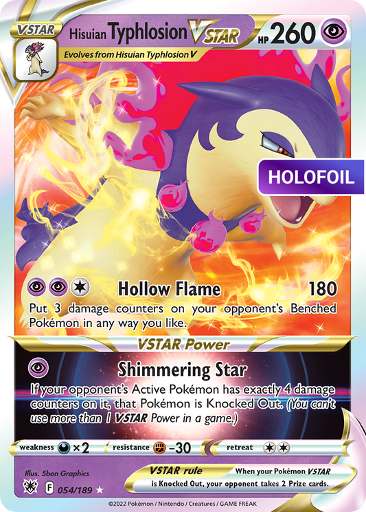 Hisuian Typhlosion VSTAR (ASR) #054 [EN/H] s/o