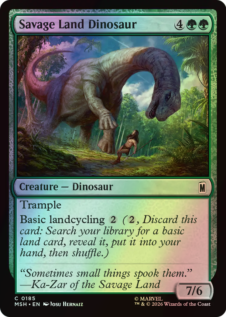 Savage Land Dinosaur (MSH) #185 [EN/F]