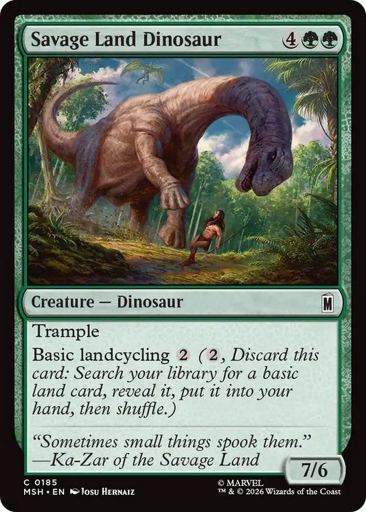 Savage Land Dinosaur (MSH) #185 [EN/N]