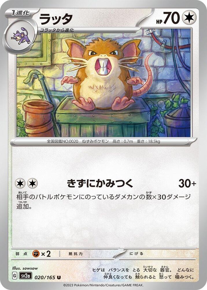 Raticate (SV2A) #020_V1 [JA/N] s/o