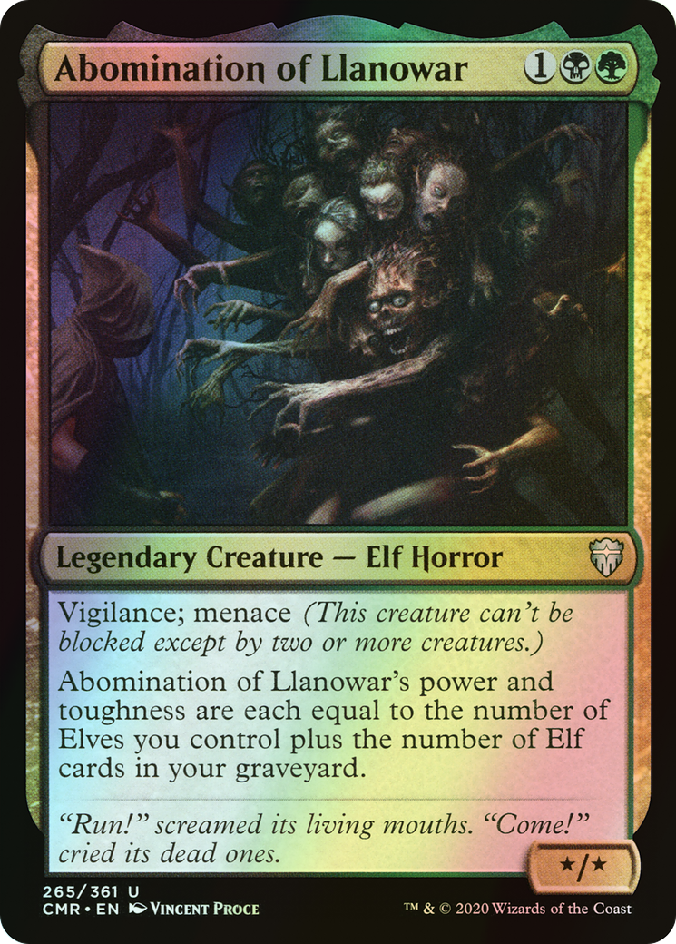 Abomination of Llanowar (CMR) #265 [EN/F]