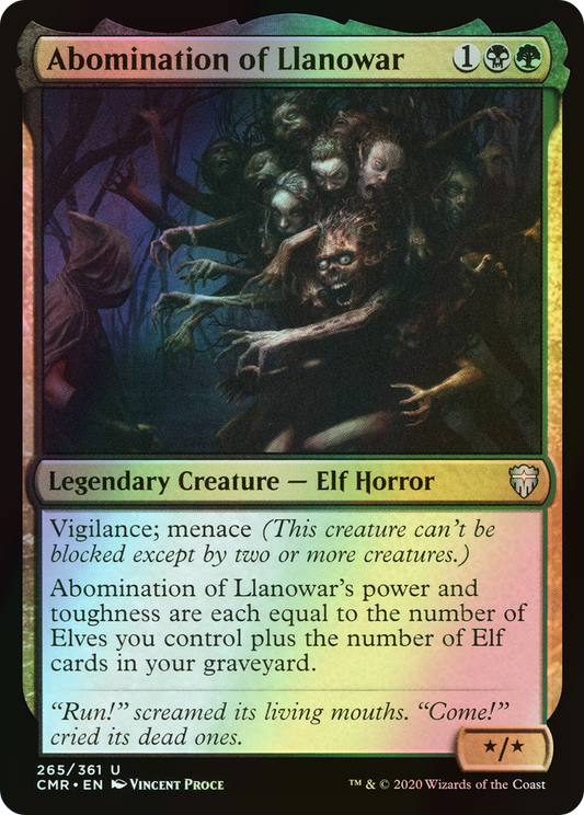 Abomination of Llanowar (CMR) #265 [EN/F]