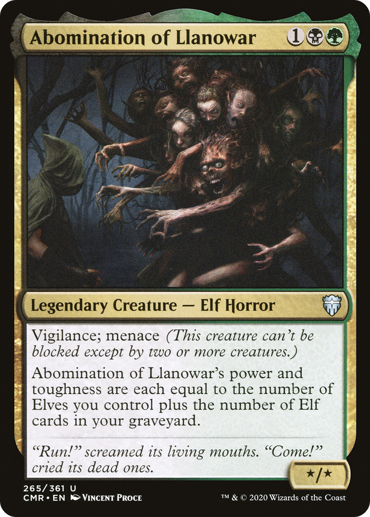 Abomination of Llanowar (CMR) #265 [EN/N]