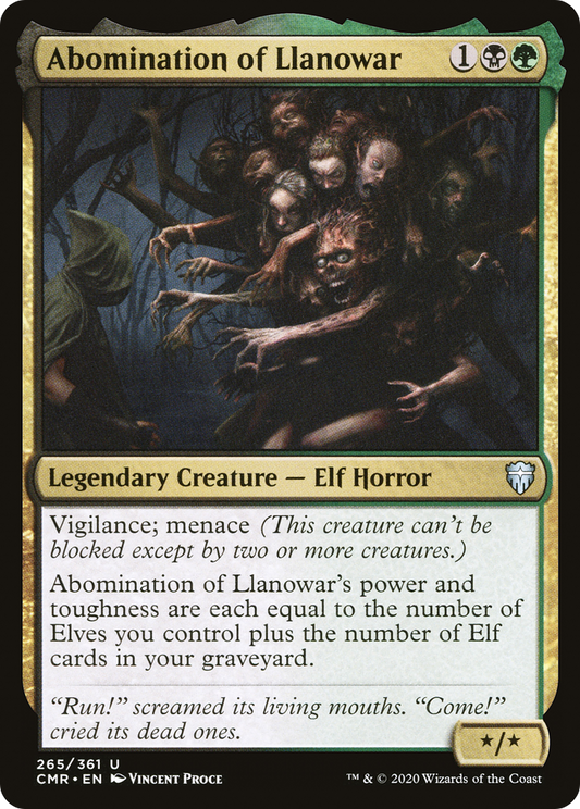 Abomination of Llanowar (CMR) #265 [EN/N]