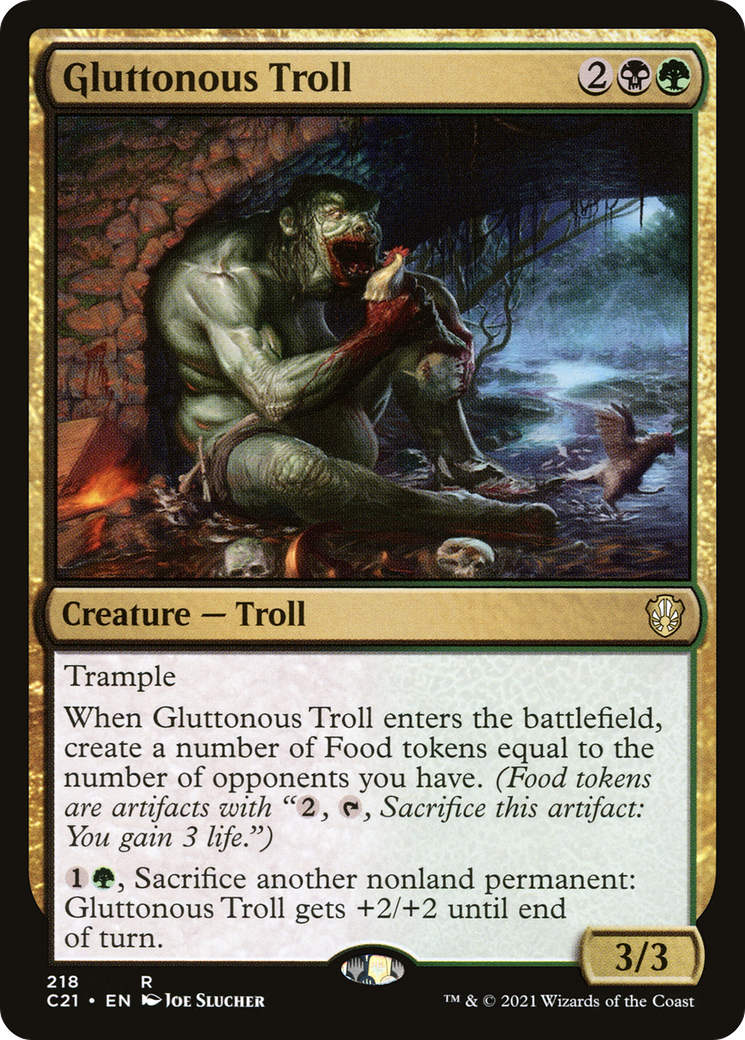 Gluttonous Troll (C21) #218 [EN/N] s/o