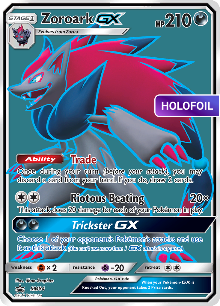 Zoroark GX - SM84 (PR-SM) #SM84 [EN/H] s/o