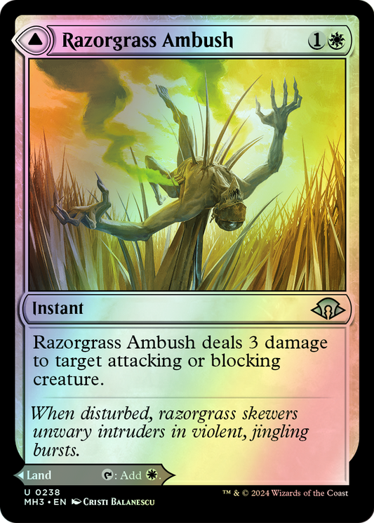 Razorgrass Ambush // Razorgrass Field (MH3) #238 [EN/F]